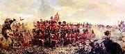 Ellen Bernard Thompson The 28th Regiment at Quatre Bras oil painting artist